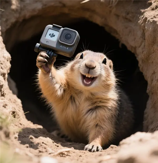 大疆Action 4被土撥鼠偷走 客服小姐姐都被逗笑了