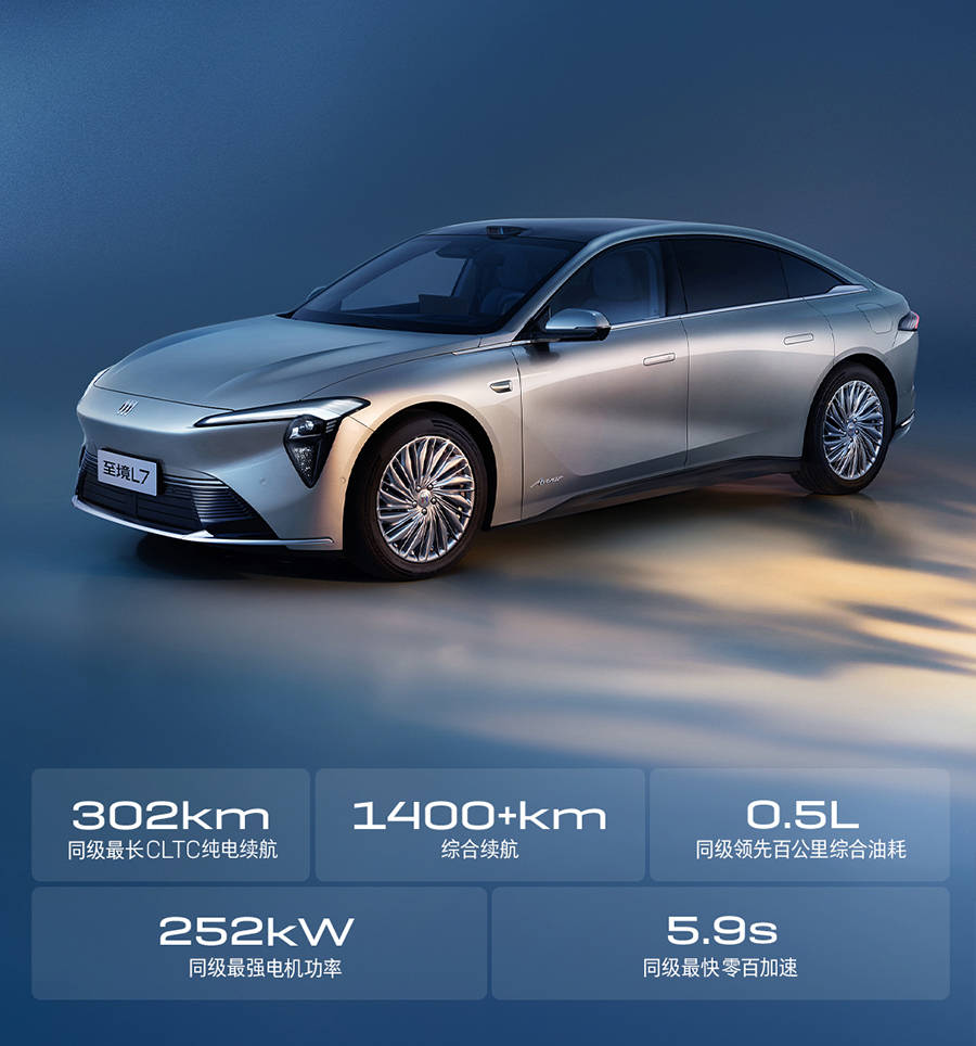 純電續航里程302km/綜合續航1400km+ 別克至境L7更多參數曝光