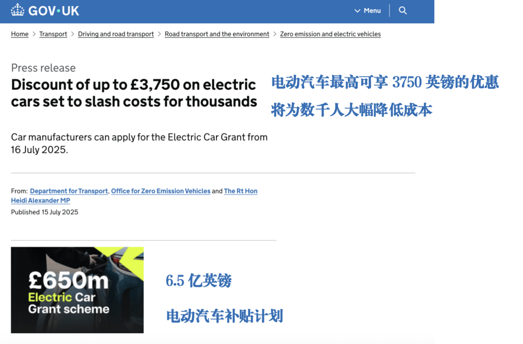英國電動車補貼引爭議,中國車企在歧視性政策下逆勢突圍