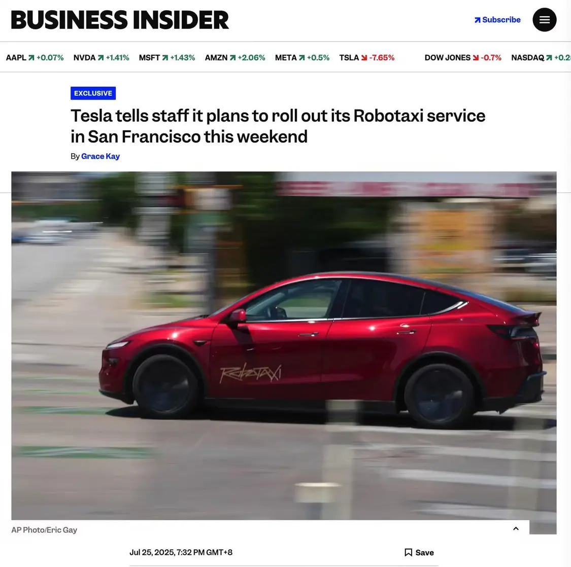 特斯拉Robotaxi再下一城:本周末將在舊金山上線,未來還要開遍全球