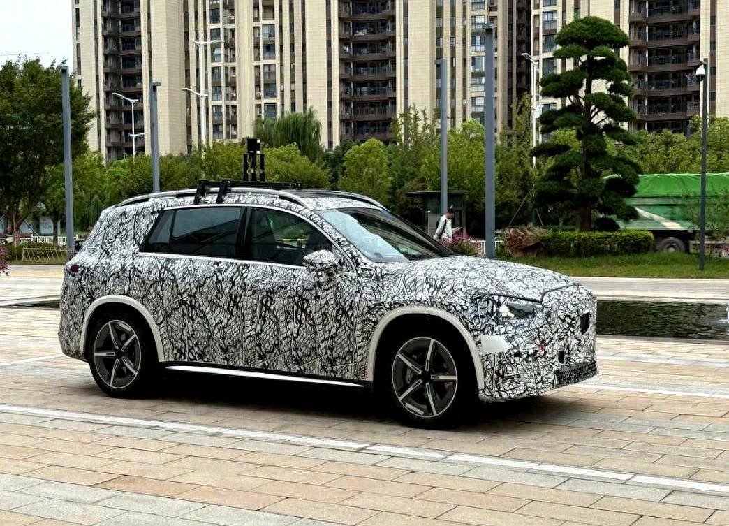 國產(chǎn)全新奔馳GLC EV諜照曝光 軸距或再加長