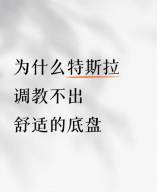 特斯拉底盤“舒適爭議”背后:不是調不好,而是選擇不同?